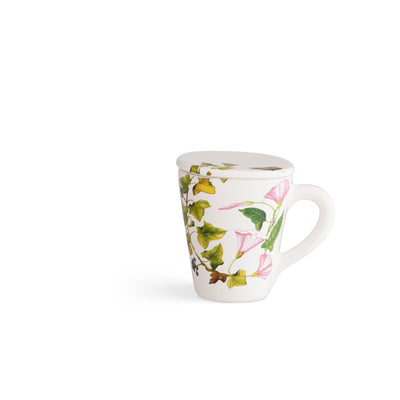 Mug with filter holder - Botanical decoration