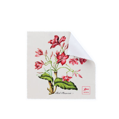 Paño de microfibra - Plumeria Roja, flor de mazapán