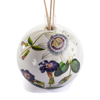 Difusor grande de aceites esenciales, esfera de cerámica - decoración Pasiflora