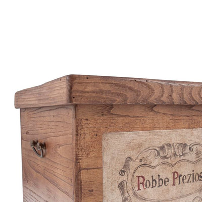 Cofre "Robbe preziose" en castaño