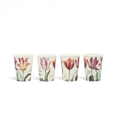 Set 25 botanical paper cups