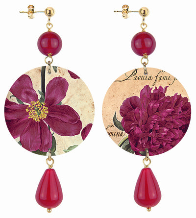 Lebole Maison per Aboca Museum - Orecchini Peonia Femina