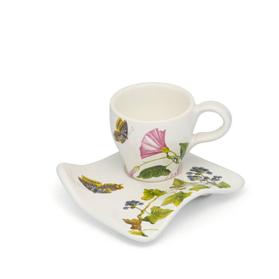 Tasse à café avec soucoupe décoration Pucci