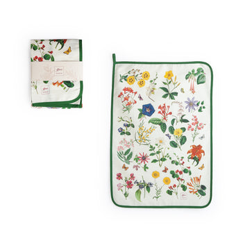 Canovaccio da cucina decoro botanico