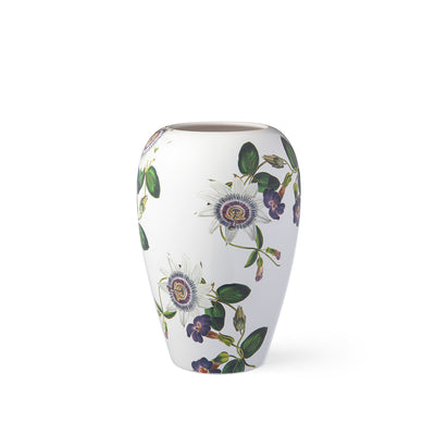 Vaso grande in ceramica decoro Passiflora