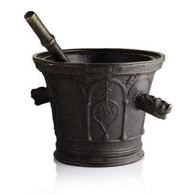 Grande mortaio in bronzo