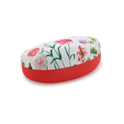 Portaocchiali floreale e panno in microfibra