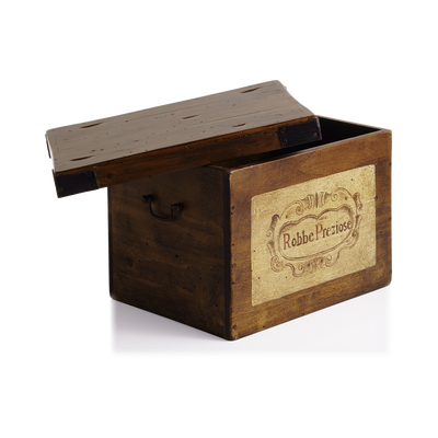 Scrigno "Robbe preziose" in pioppo