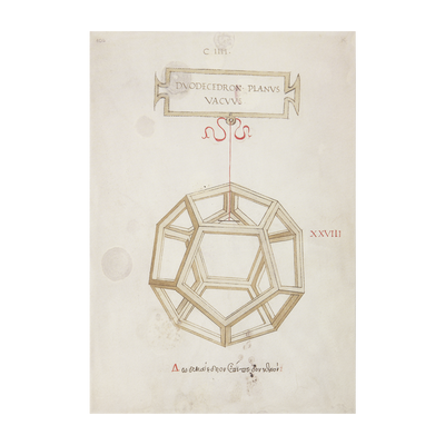 Stampa Dodecaedro "La Botanica di Leonardo"